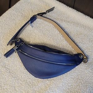 NWOT - INC Saffiano Belt Bag in Blue